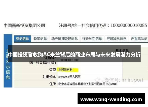 中国投资者收购AC米兰背后的商业布局与未来发展潜力分析